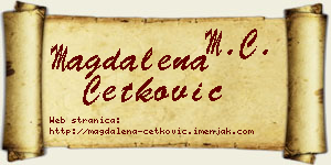 Magdalena Ćetković vizit kartica